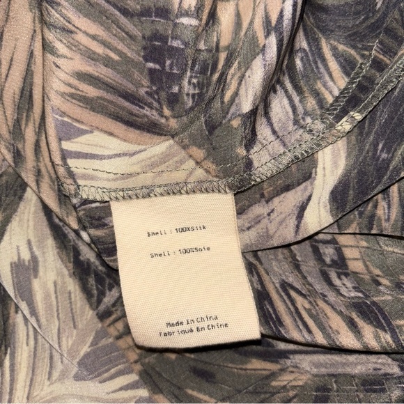 L'agence CAMERON PRINTED SILK CREPE DE CHINE MAXI SHIRT DRESS  size M - Picture 6 of 7